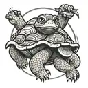 Master Oogway Turtle tattoo design idea