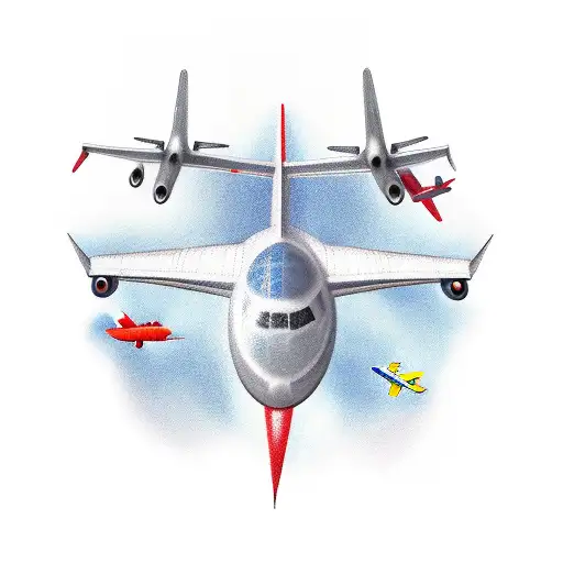 aircraft tattoo design idea