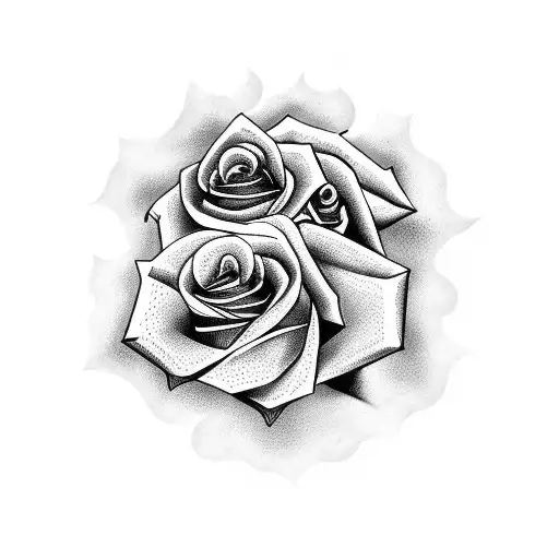 Snake with rose tattoo design idea