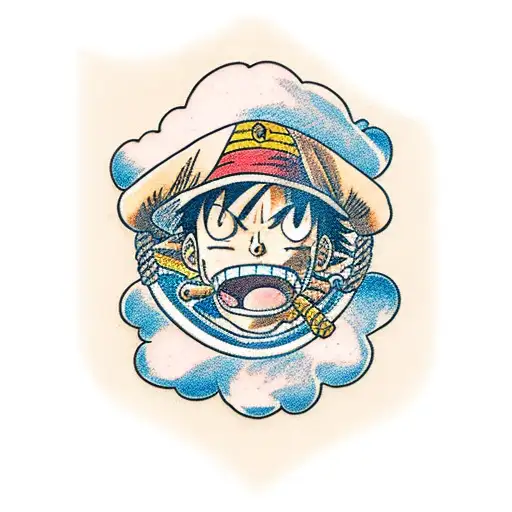Luffy  tattoo design idea