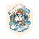 Luffy  tattoo design idea