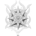 Star tattoo design idea