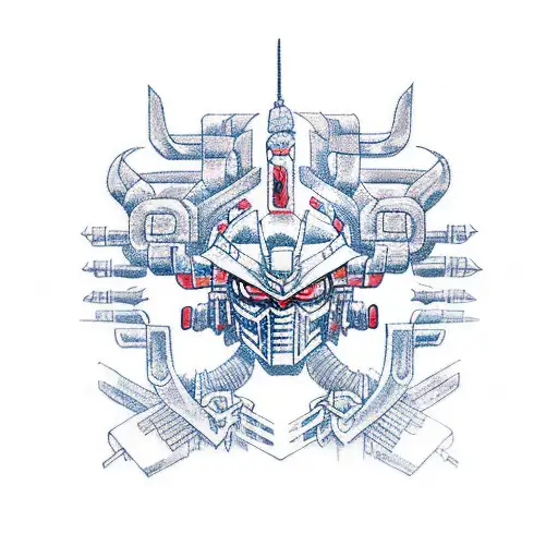 gundam  tattoo design idea