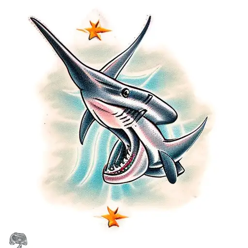 traditional hammerhead shark flash