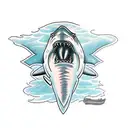 hammerhead shark tattoo design idea