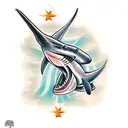 hammerhead shark tattoo design idea