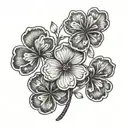 clover  tattoo design idea