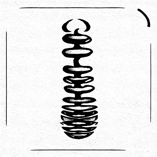 spinal column  tattoo design idea