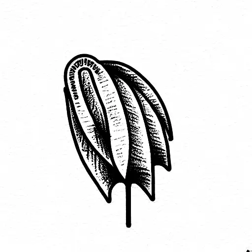 Palm tree flower advocado tattoo design idea