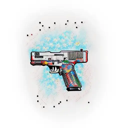 glock 17 tattoo design idea