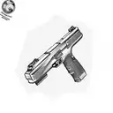 glock 17 tattoo design idea