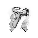 glock 17 tattoo design idea