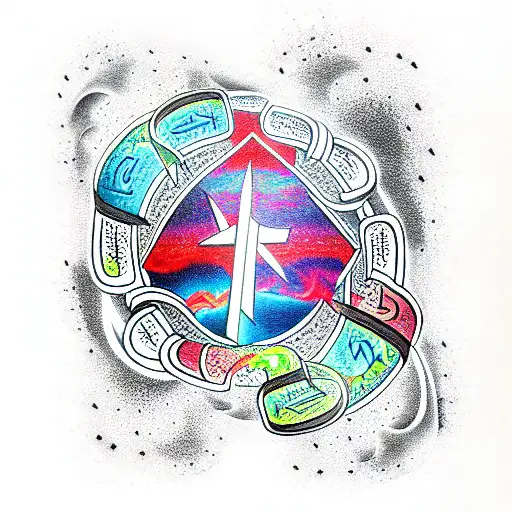 runic tattoo design idea