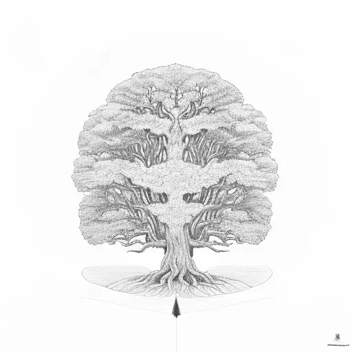 Tree of Life with states I have lived in as the trunk, includes California, Texas, and Ohio tattoo design idea