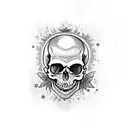 Grateful Dead skull roses Bertha van  tattoo design idea
