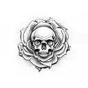 Grateful Dead skull roses Bertha van  tattoo design idea