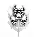 Grateful Dead skull roses Bertha van  tattoo design idea