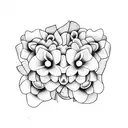 Australia Argentina flowers tattoo design idea