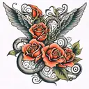 eternal love script tattoo tattoo design idea