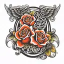 eternal love script tattoo tattoo design idea