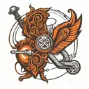 Pharmaceutical symbol tattoo design idea