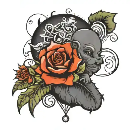 black baby factory  tattoo design idea