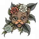 black baby factory  tattoo design idea