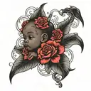 black baby factory  tattoo design idea