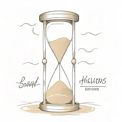 hour glass with sand phrase to everything there ir a season tattoo design idea