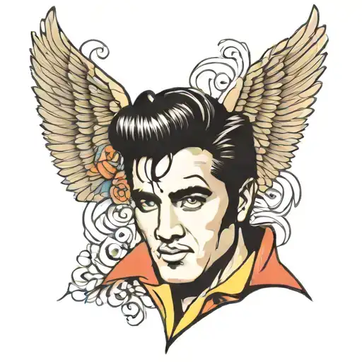 Elvis  tattoo design idea