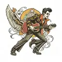 Elvis  tattoo design idea