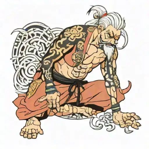 jiraiya sensei dying tattoo design idea