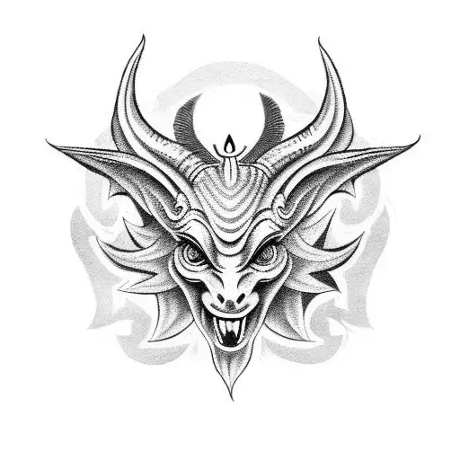 baphomet  tattoo design idea