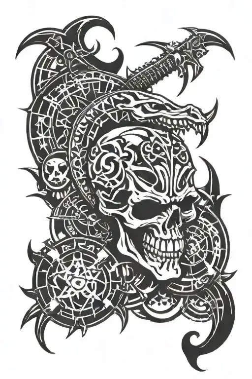 logo collage 5fdp tattoo design idea