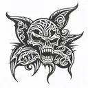 Tribal mit Logos von "Metallica", "Volbeat", "Five finger death punch" tattoo design idea