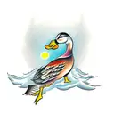 duck tattoo design idea