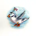duck tattoo design idea
