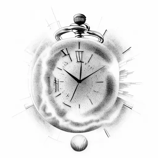 I want a tattoo related to time, the present, past and future, is that time passes very quickly and life is only lived o tattoo design idea