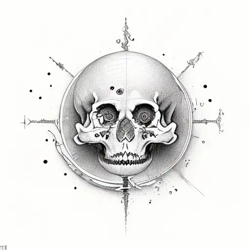 In an eternal cycle, Carpe Diem flourishes as the ephemeral celebration of life, while Memento Mori fades, reminding us  tattoo design idea