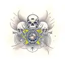 In an eternal cycle, Carpe Diem flourishes as the ephemeral celebration of life, while Memento Mori fades, reminding us  tattoo design idea