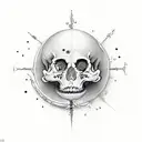 In an eternal cycle, Carpe Diem flourishes as the ephemeral celebration of life, while Memento Mori fades, reminding us  tattoo design idea