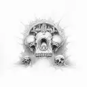 In an eternal cycle, Carpe Diem flourishes as the ephemeral celebration of life, while Memento Mori fades, reminding us  tattoo design idea