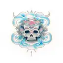 In an eternal cycle, Carpe Diem flourishes as the ephemeral celebration of life, while Memento Mori fades, reminding us  tattoo design idea