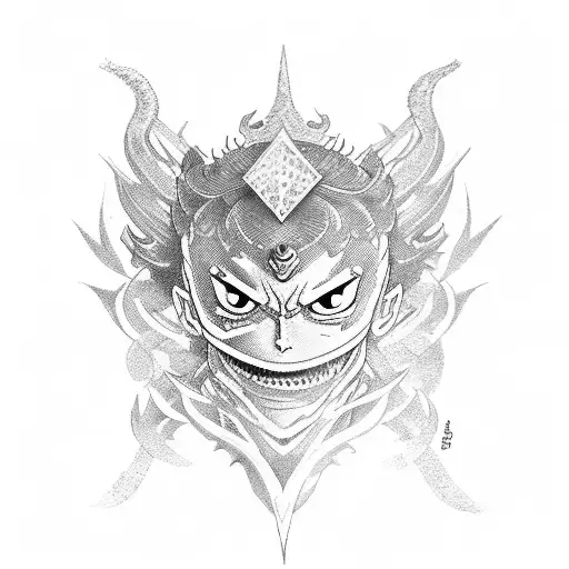 katana from black clover tattoo design idea