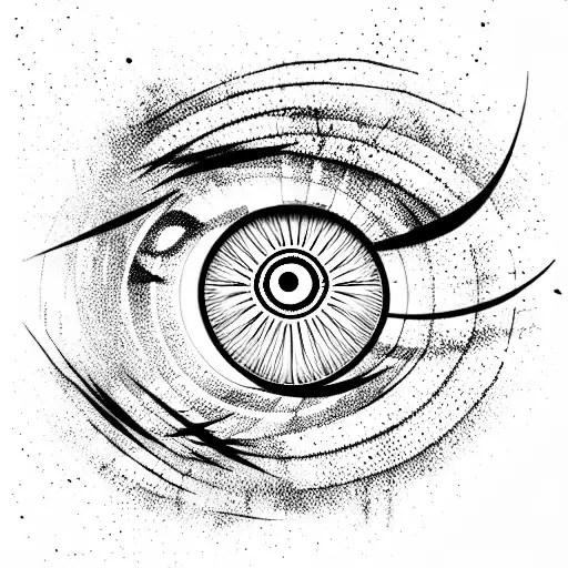 Evil Eye tattoo design idea