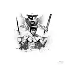 bruce lee maori tattoo design idea