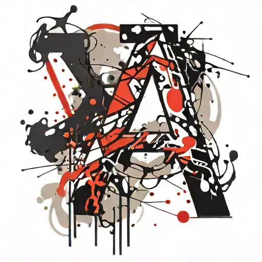 the letter A which stands for Apricity tattoo design idea