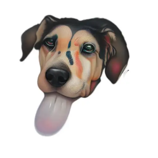 psychedelic watercolour tattoo design idea