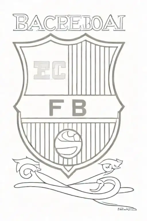 fc barcelona logo tattoo design idea