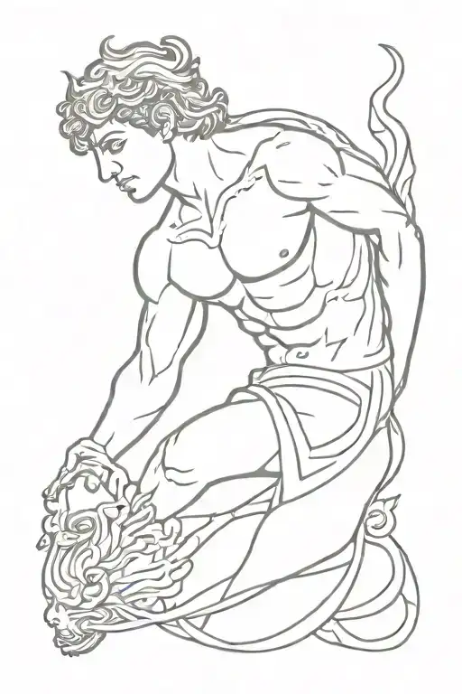 perseus greek mythology inspired tattoo tattoo design idea
